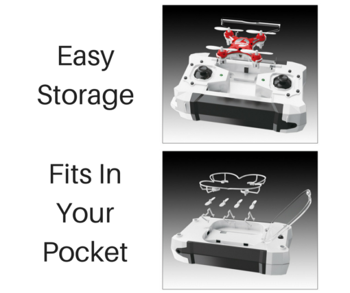 Mini Pocket Drone Quadcopter - Easy Storage