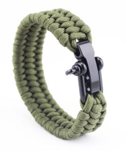Green Paracord Survival Bracelet