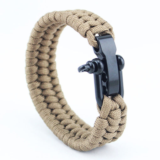 Tan Paracord Survival Bracelet