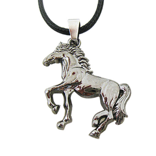 Gray Vintage Horse Pendant