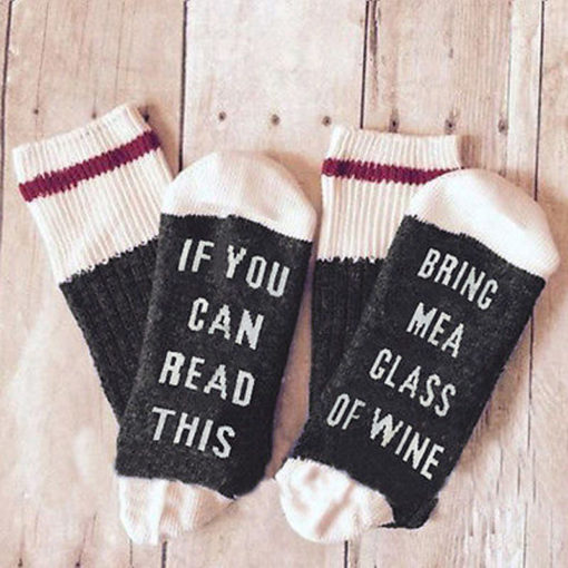 Bring Me A Glass Of Wine Socks